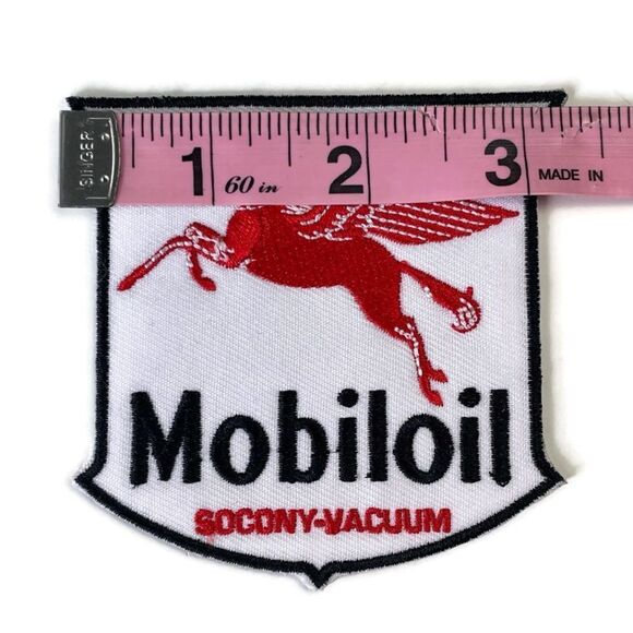 Vintage Mobil Oil Pegasus Embroidered Patch - Picture 3 of 4